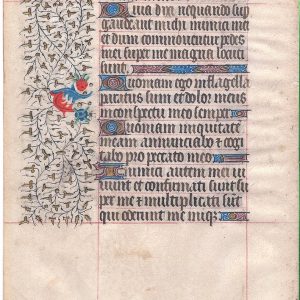 Illuminated Leaf from a Book of Hours. Paris, c. 1420
