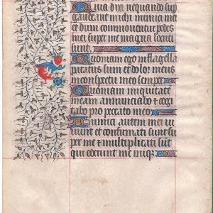 Illuminated Leaf from a Book of Hours. Paris, c. 1420