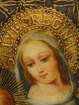 Virgin Mary Original Oil Painting - Madona del Saber by Mendoza