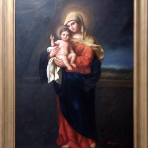 Virgin Mary Original Oil Painting - Virgin & Child