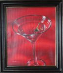 Red Martini by Tarnine - Original Oil Painting 20