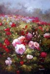 Rose Garden by Graceful - Original Oil Painting