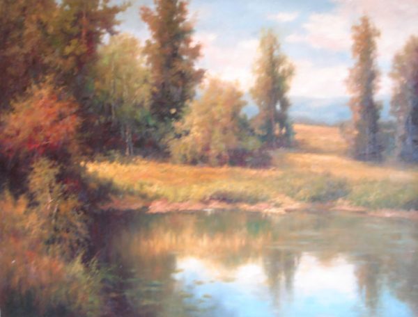 Woodland Lake - Original Oil Painting
