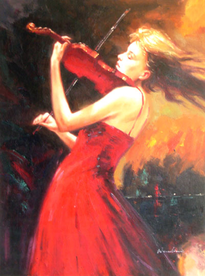 Violin on Fire by Wenolini