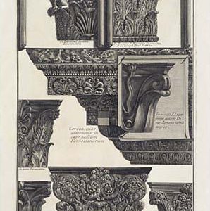 Piranesi, Tabula XV Architectural Details