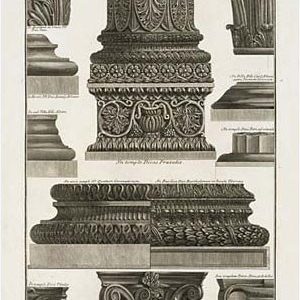 Piranesi, Tabula X Architectural Details