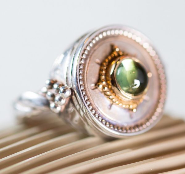 Green Tourmaline Ring by Konstantino