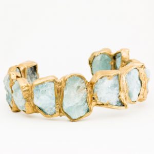 Aquamarine Seafaring Cuff by Emilie Shapiro