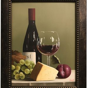Tiempo a Solas (Wine Still Life) by Salas