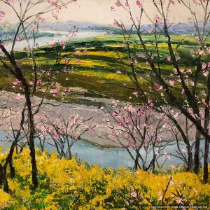 Flowering Cherry Trees by Chen Qi