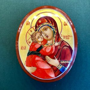 Madonna & Child Russian Lacquer Box
