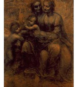 Virgin & Child with Saints Anne & John the Baptist by Leonardo da Vinci
