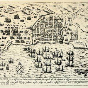 Plan of Drake's Attack on Santo Domingo, 1595 by Sir Francis Drake