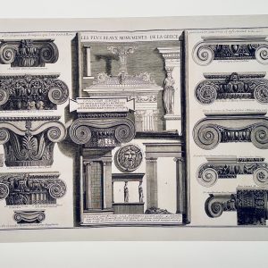 Piranesi, Tabula XX Architectural Details