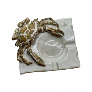 Crab Cigar Ashtray by in Mediterranean White Shayne Greco