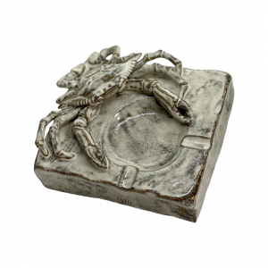 Crab Cigar Ashtray by in Antique White Shayne Greco