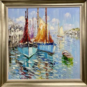 Sailboats by Younok Kim