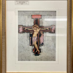 Master of the St. Francis Legend, 1950's Antique Lithograph Framed