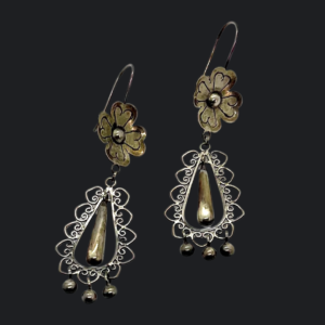 Large Frida Kahlo Style Drop Earrings